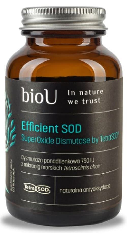 Biou - Efficient Sod Superoxide Dismutase - 750IU, 60 kapsułek – BioU packaging
