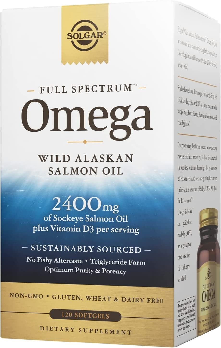 Solgar Omega Full Spectrum Wild Alaskan Salmon Oil 120 kapslar