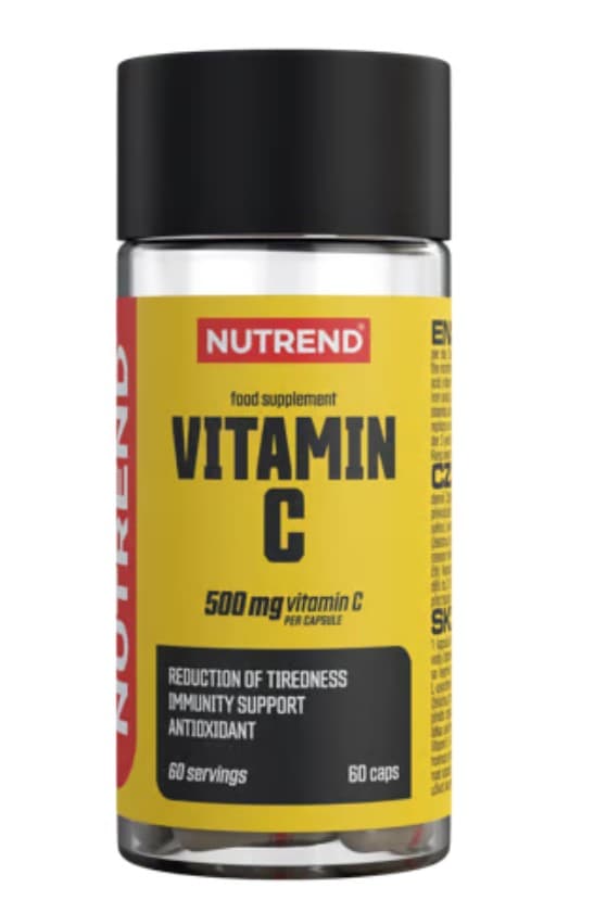 Nutrend - Vitamin C - 500mg, 60 Caps – Nutrend förpackning