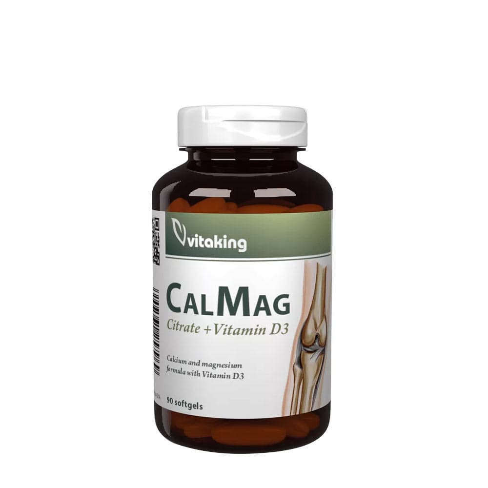 Vitaking Calcium Magnesium Citrate + Vitamin D3 - 90 Sgels – Vitaking förpackning