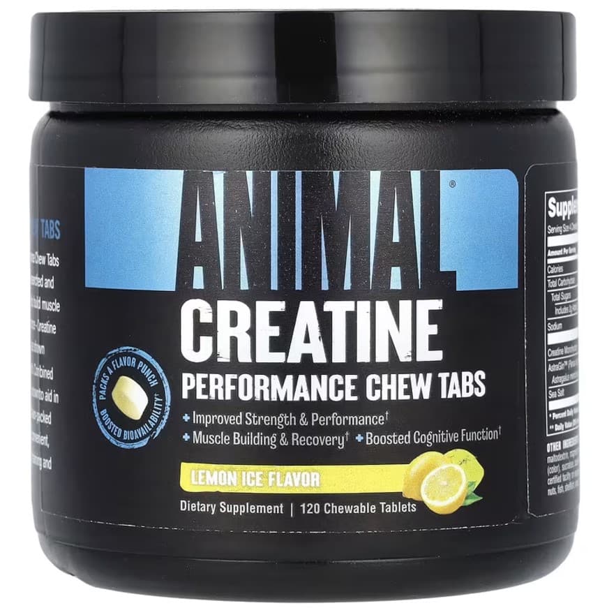 Universal Nutrition - Creatine Gummies, Lemon Ice - 120 Gummies – Universal Nutrition förpackning