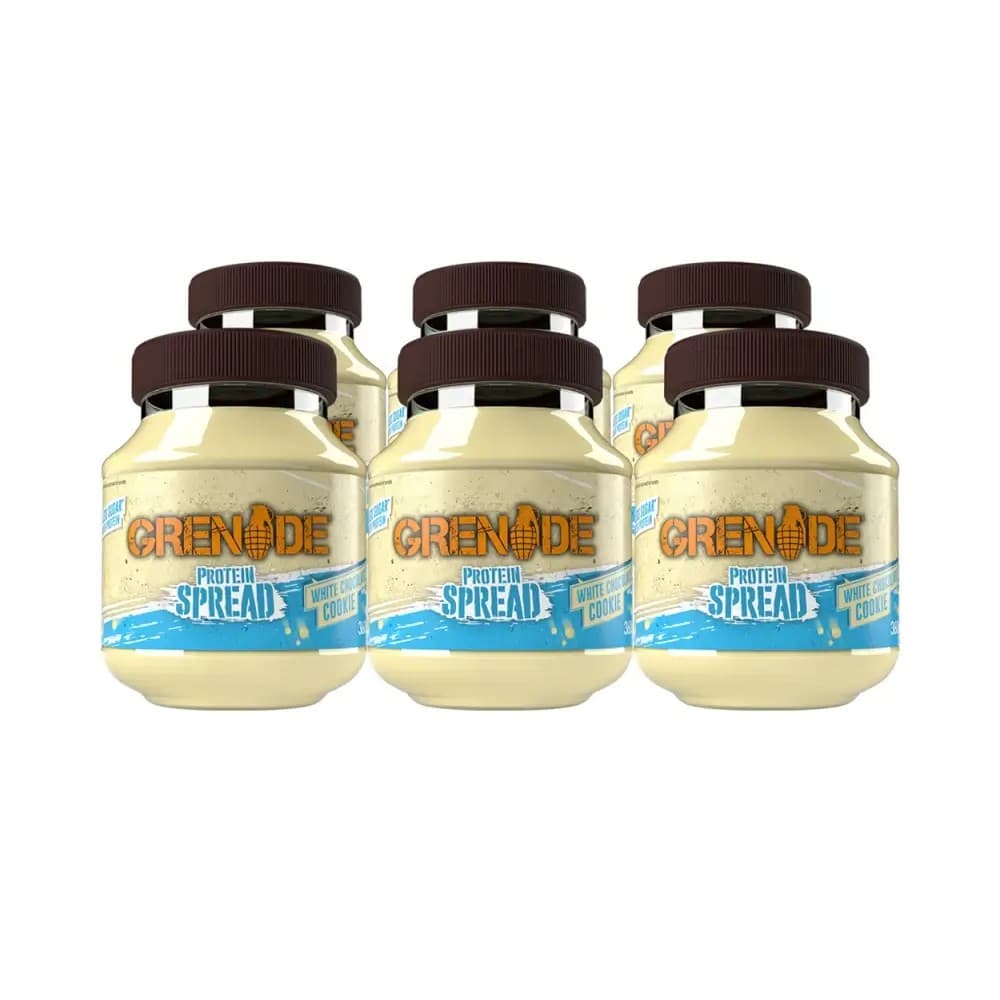 Grenade - Pâte à tartiner Protéinée (6x360g) - Cookie Chocolat Blanc – Grenade emballage