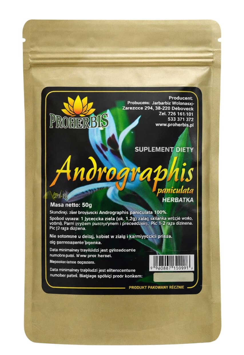 Proherbis - Andrographis Paniculata Herb - 50g – Proherbis emballage