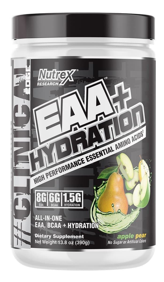 Nutrex EAA + Hydration Appel Peer 390g – Nutrex verpakking