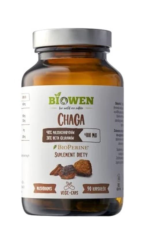 Biowen - Chaga - 90 Caps – Biowen förpackning