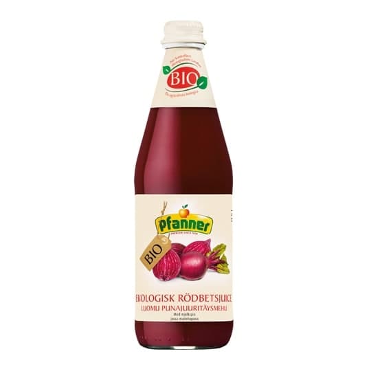 Pfanner Rödbetsjuice 500ml – Pfanner förpackning