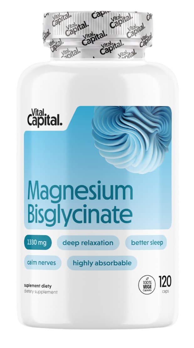 Vital Capital - Magnesium Bisglycinate 120 Capsules – Vital Capital packaging