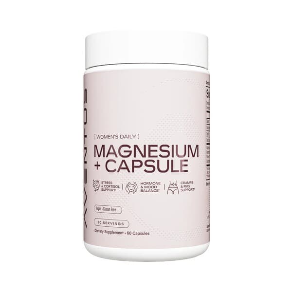 Aventus Supplements Women'S Daily Magnesium 320mg – 60 Kapseln – Aventus Supplements Verpackung