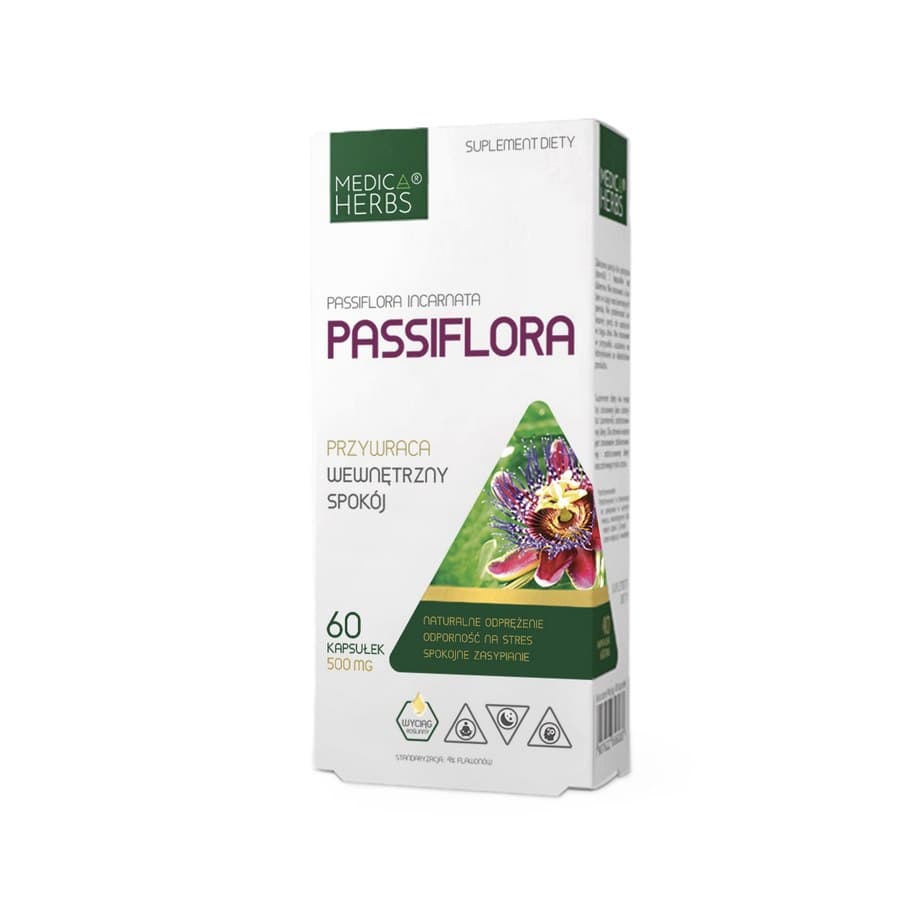 Medica Herbs - Passionflower 500mg, 60 Caps