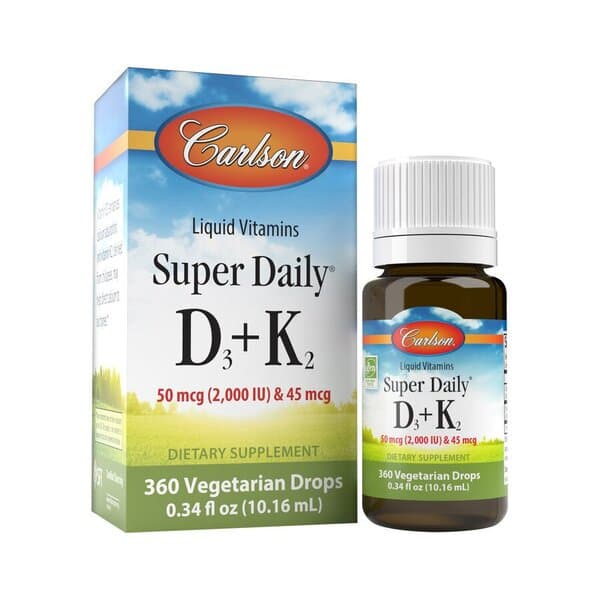 Carlson - Super Daily D3+K2 – Carlson Labs förpackning