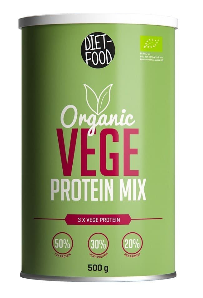 Diet Food - Organic Vege Protein Mix - 500g – Diet-Food förpackning