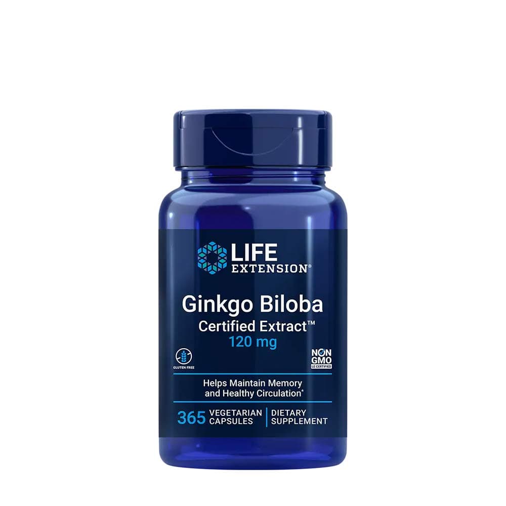Life Extension - Ginkgo Biloba Certified Extract - 365 Vcaps – Life Extension confezione