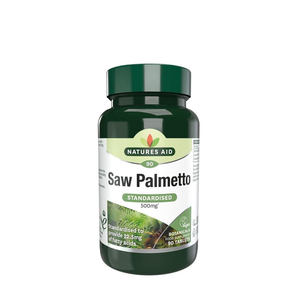 Natures Aid - Saw Palmetto Standardised - 90 tabletter