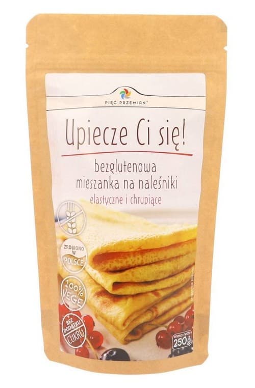 Pięć Przemian - Glutenfreie Pfannkuchenmischung 250g – Pięć Przemian Verpackung