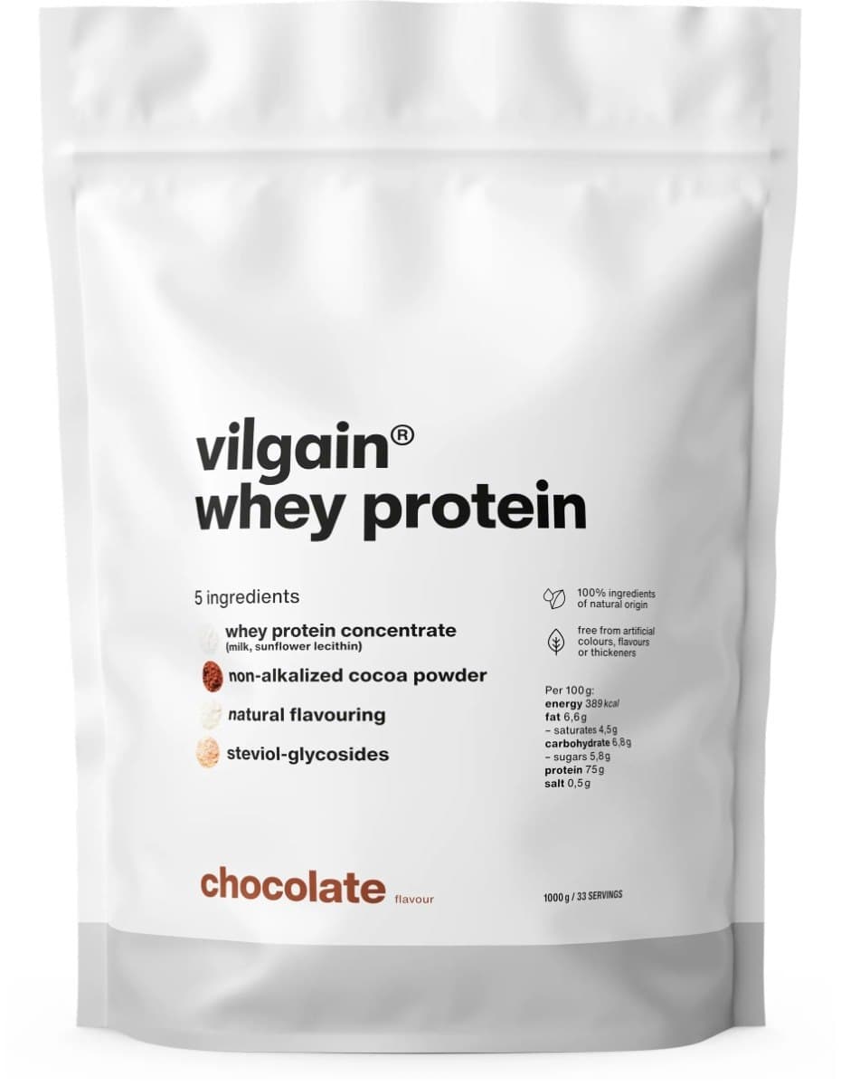 Vilgain Whey Protein Czekolada 1000g – Vilgain verpakking
