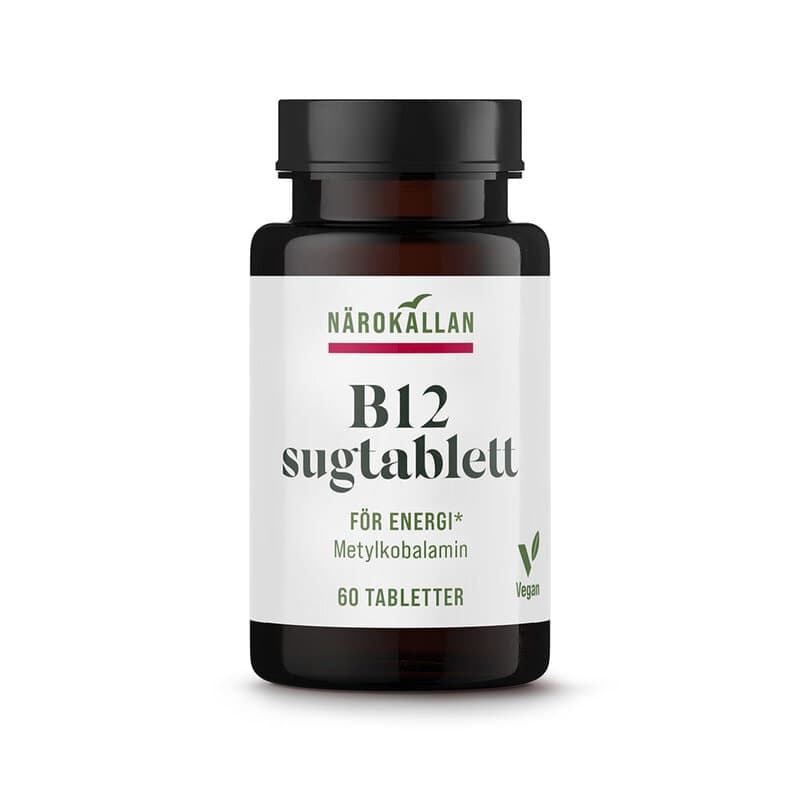 Pastille B12 2500 mcg 60 comprimés | Närokällan – Närokällan emballage