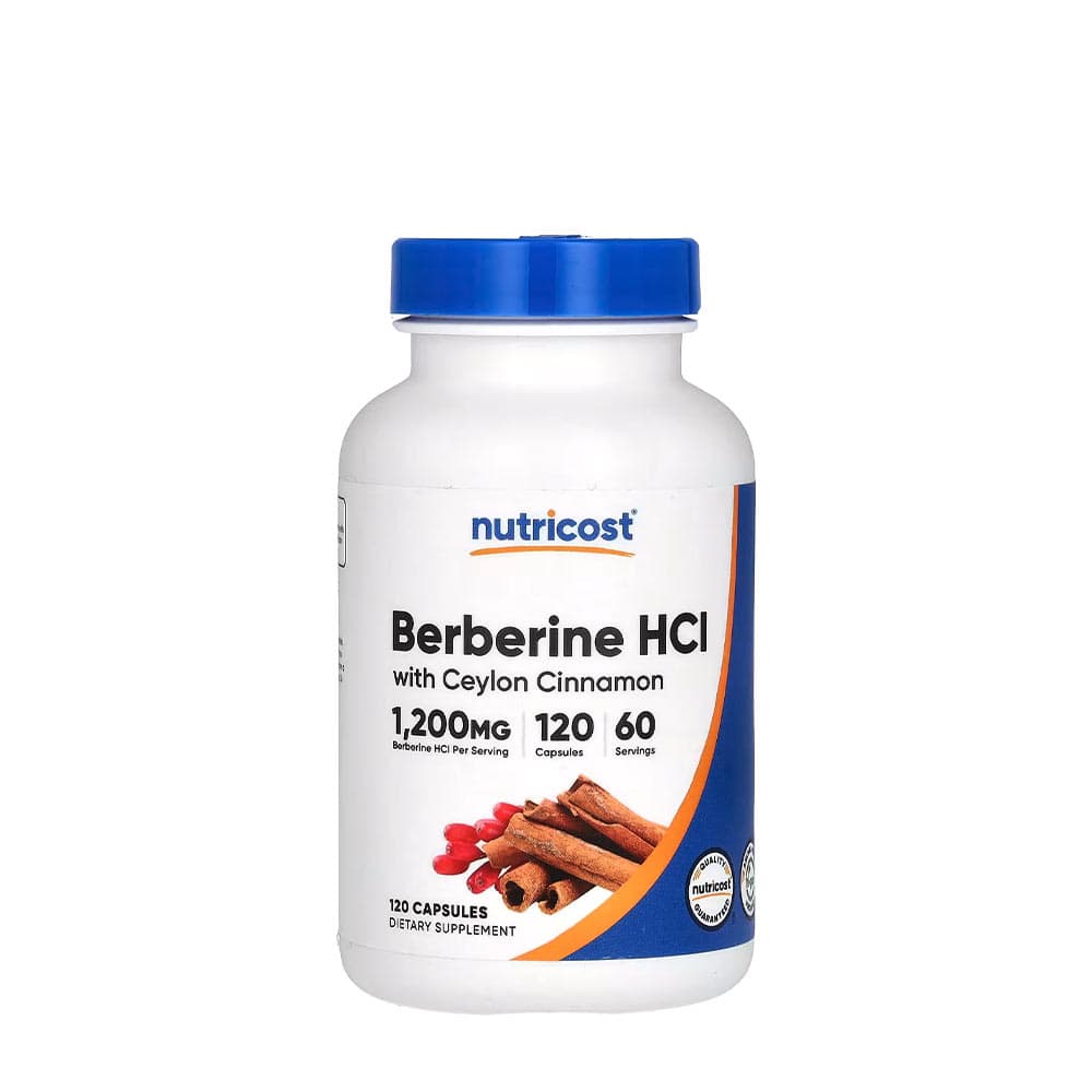 Nutricost Berberine HCL Med Ceylon Kanel - 120 Kapslar