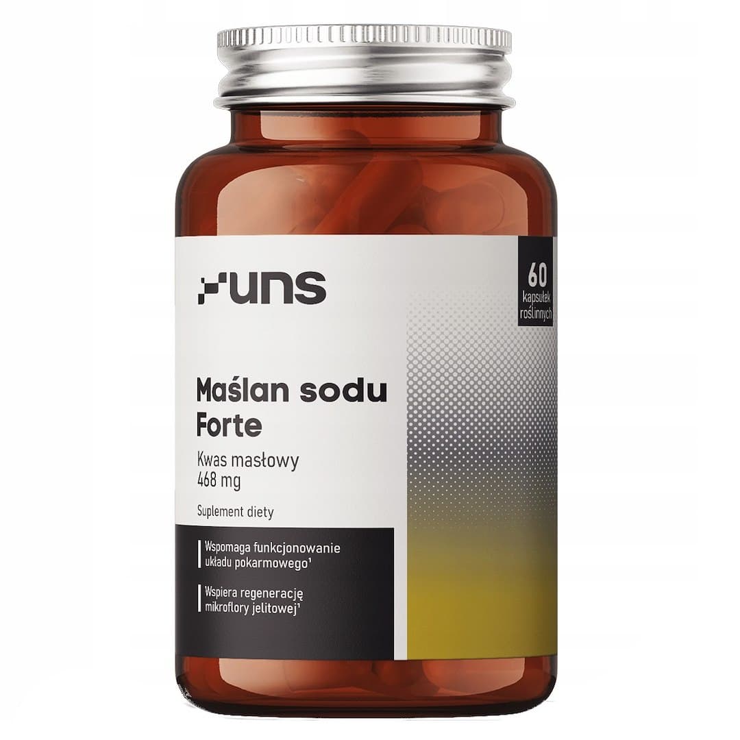UNS Maślan Sodu FORTE 600mg 60 wegetariańskich kapsułek