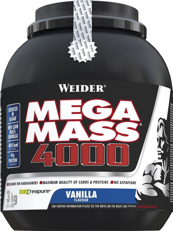 Weider Mega Mass 4000 – Weider packaging