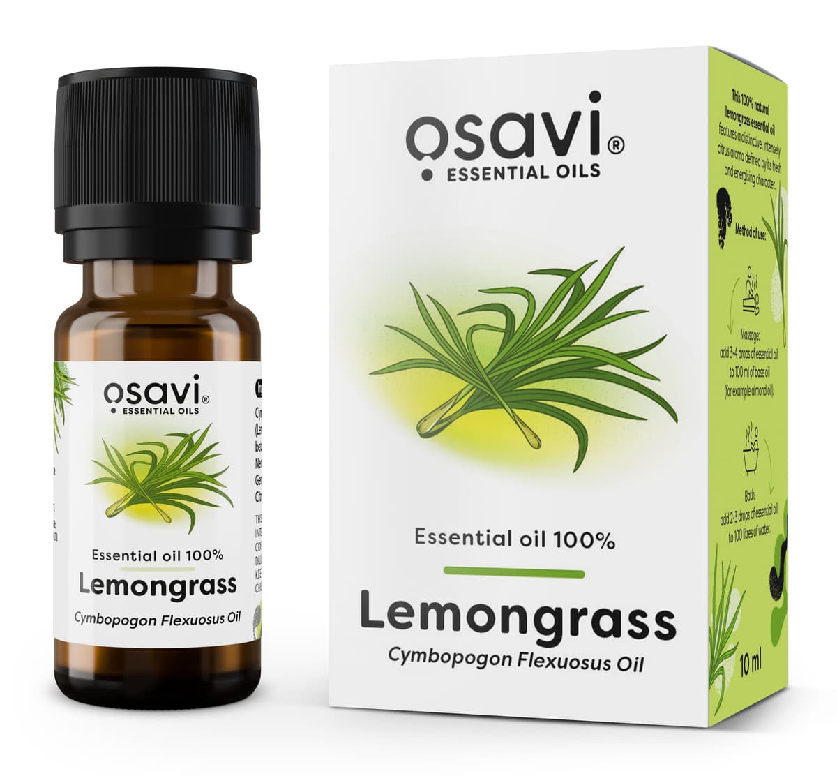 Osavi - Essential Oil 100%, Lemongrass – Osavi förpackning