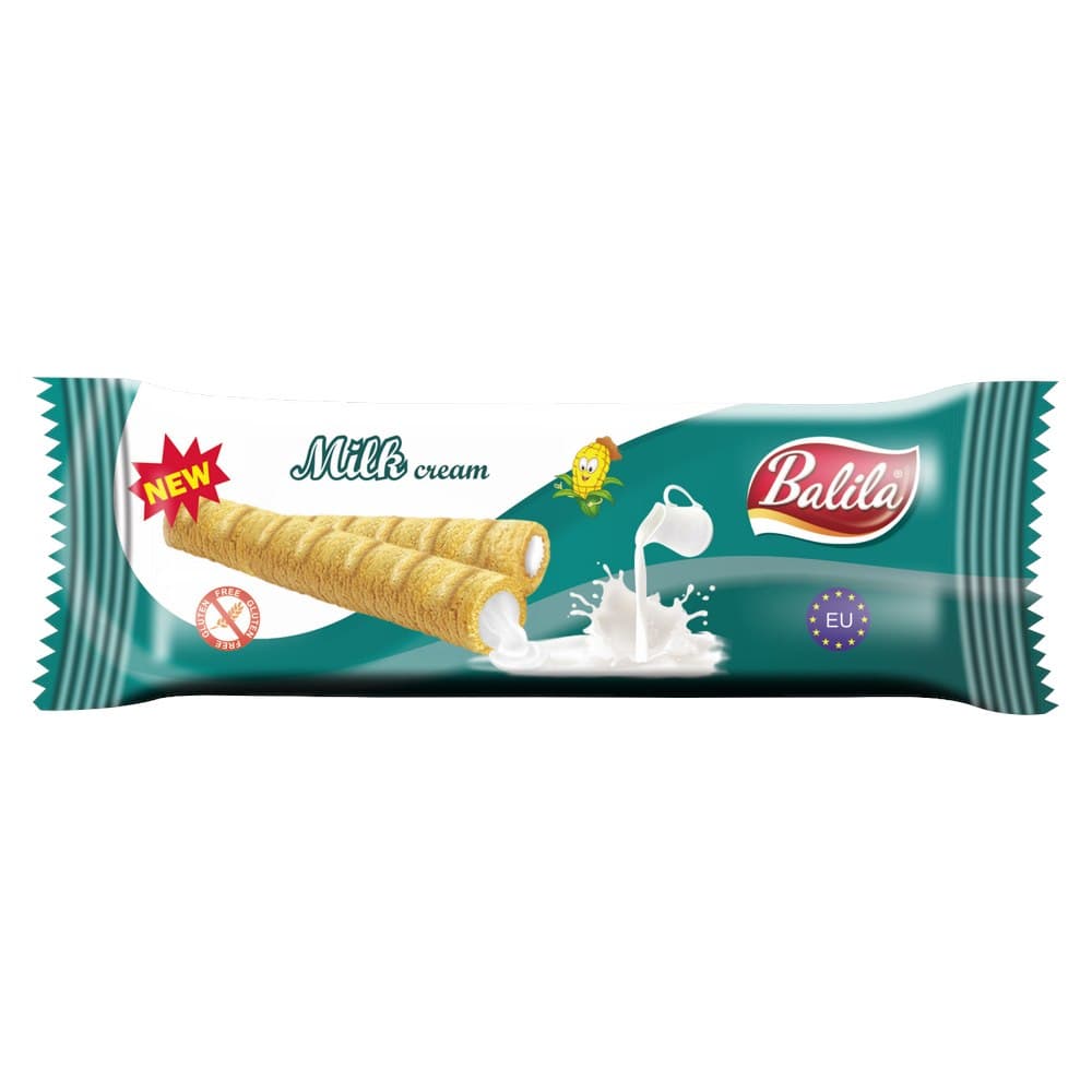 Balila - Corn Sticks with Milk Cream - 18g – Balila förpackning