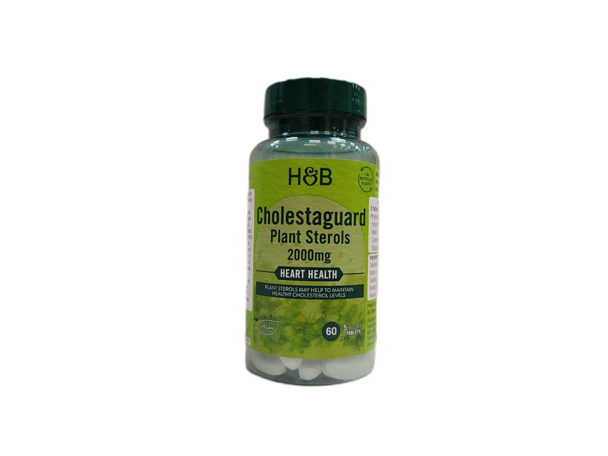 Holland & Barrett Cholestaguard Plant Sterols 2000mg - 60 Tabletten – Holland & Barrett Verpackung