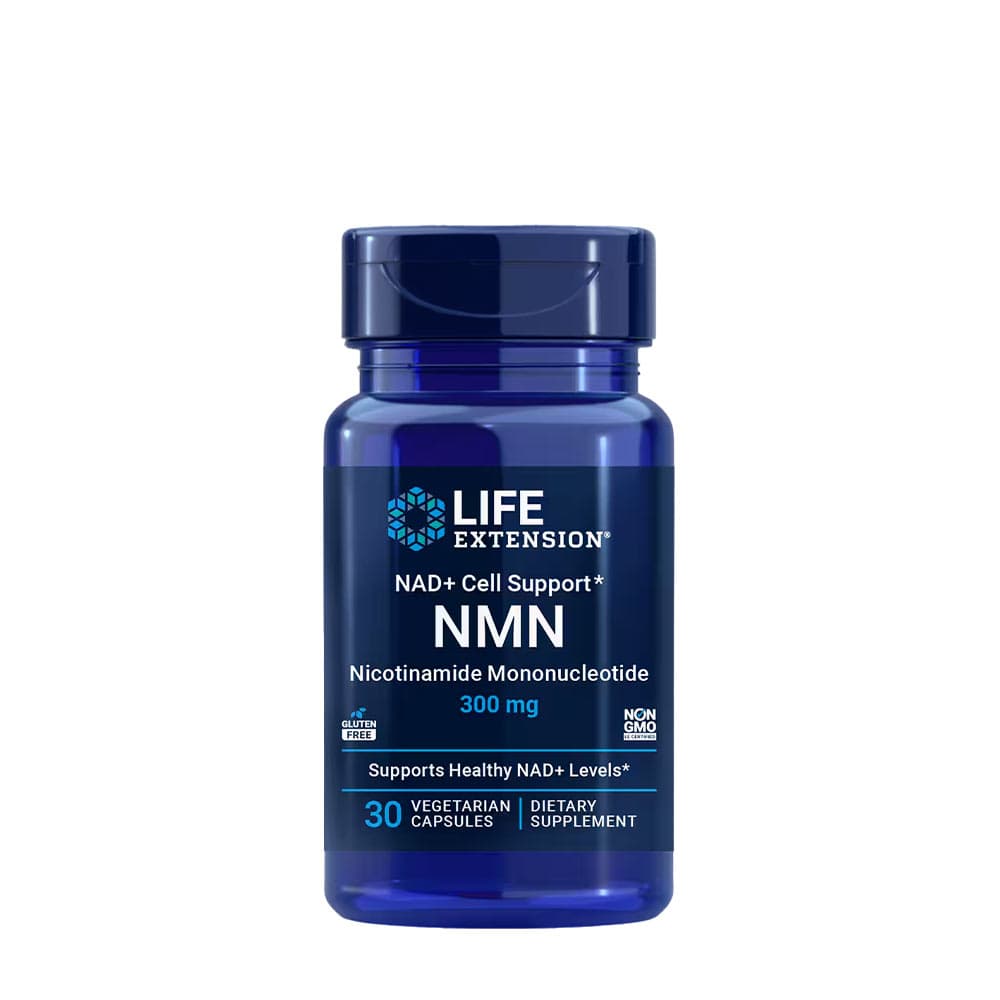 Life Extension NAD+ Cell Support NMN 30 cápsulas vegetarianas – Life Extension embalagem