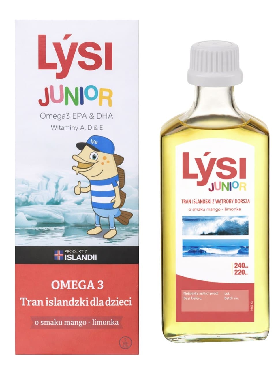 Lysi - Islandsk fiskeleverolie til børn 250 ml – Lysi embalagem