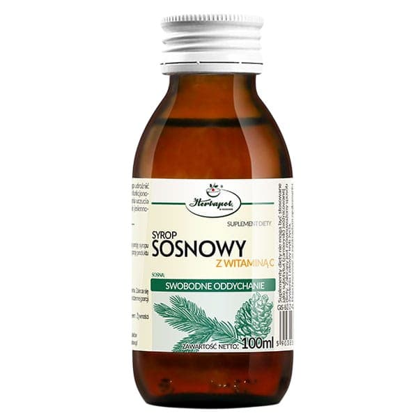 Herbapol Kraków - Pine Syrup with Vitamin C 100ml – Herbapol Kraków förpackning