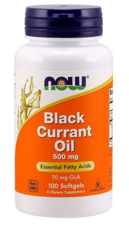 NOW Foods - Black Currant Oil - 500mg - 100 Sgels – NOW Foods packaging