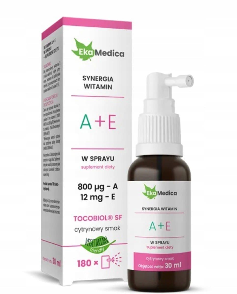 EkaMedica Vitamin A+E Spray 30 ml – Eka Medica Verpackung