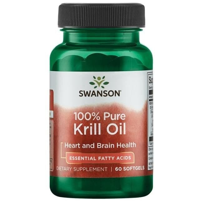 Swanson 100% Puro Óleo de Krill 500 mg - 60 cápsulas moles – Swanson embalagem