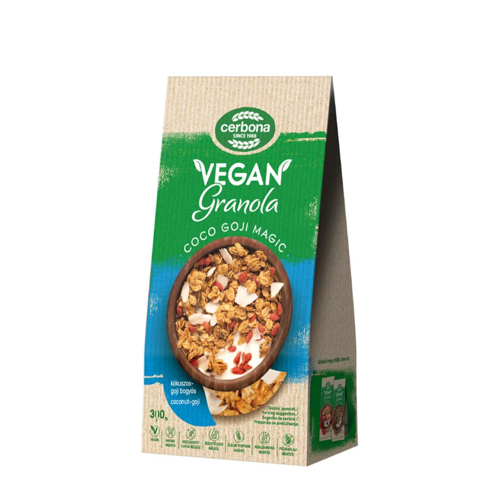 Cerbona - Wegańska granola kokosowa z goji - 300g