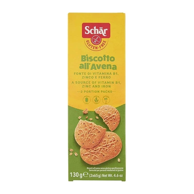 Schar Ciastka Oat Biscuits 130 g – Schär opakowanie