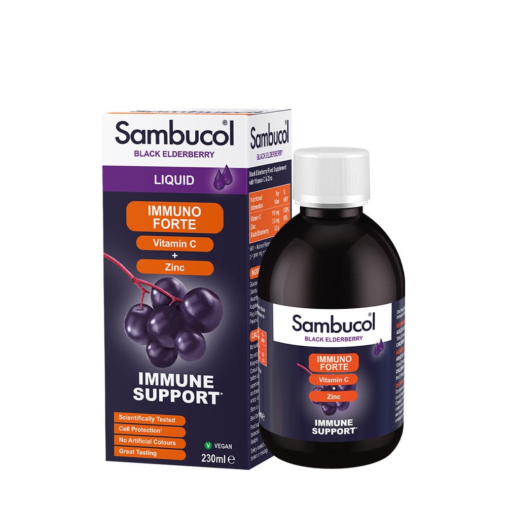 Sambucol - Black Elderberry Liquid – Sambucol förpackning