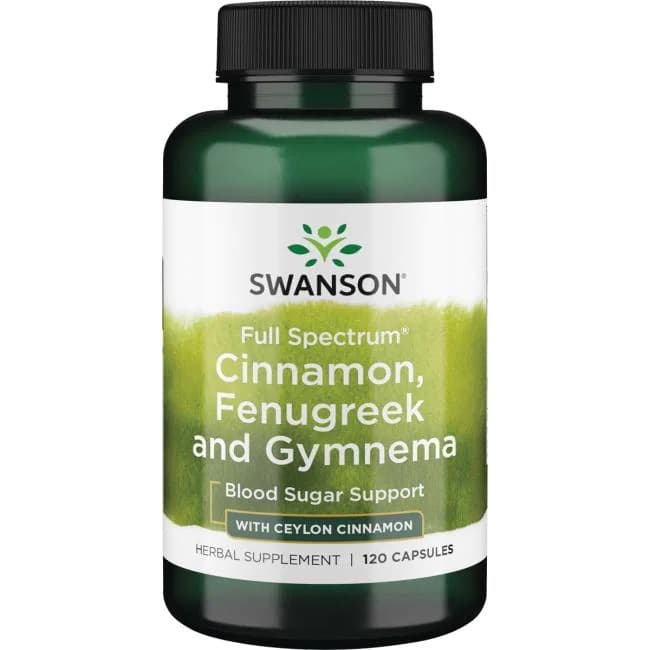 Swanson Full Spectrum Cinnamon, Fenugreek And Gymnema 120 kapslar
