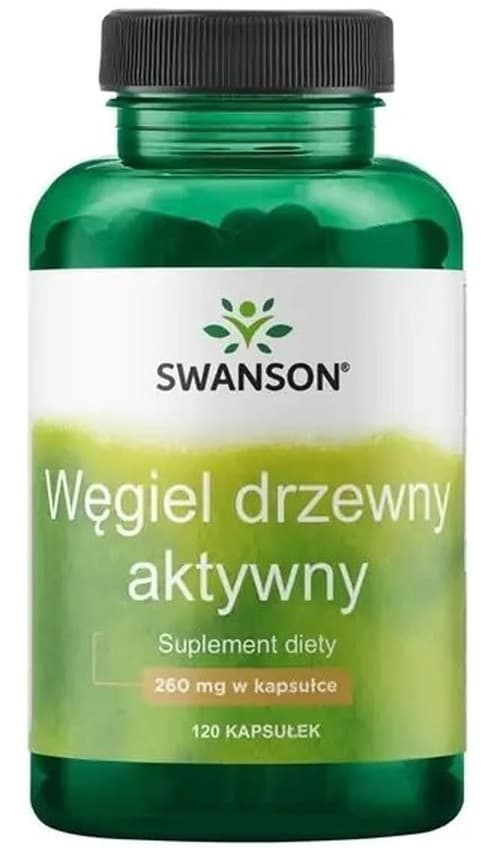 Swanson Activated Charcoal 260 mg - 120 capsules