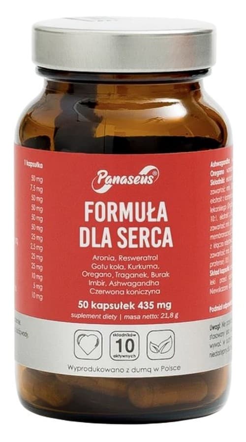 Panaseus Heart Formula - 50 kapslar