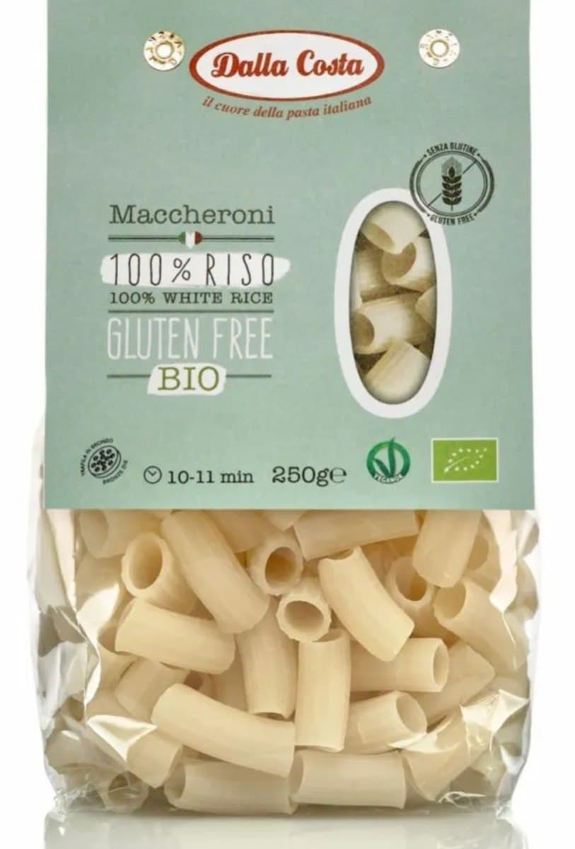Dalla Costa Makaron (Rijst) Maccheroni Glutenvrij BIO 250 g | Bio Planet