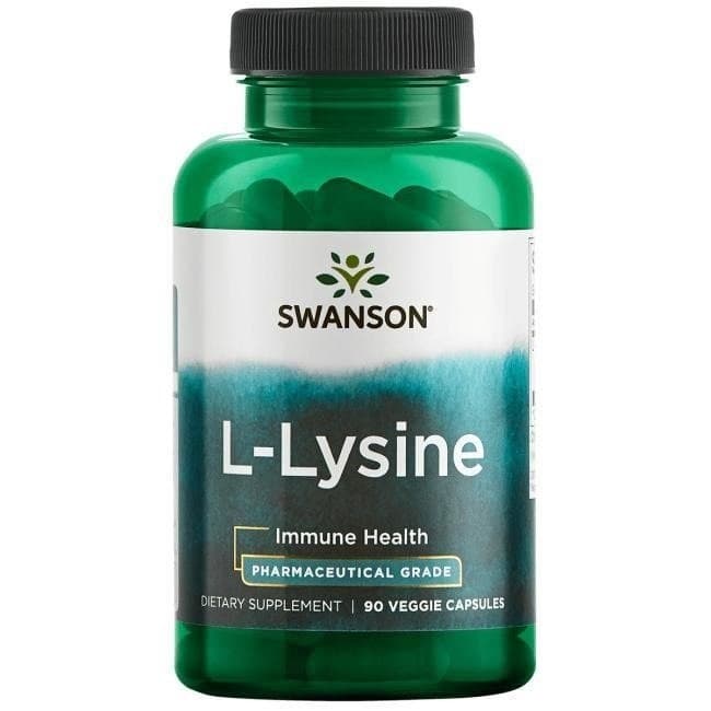 Swanson L-Lysine 500mg - 90 wegańskich kapsułek
