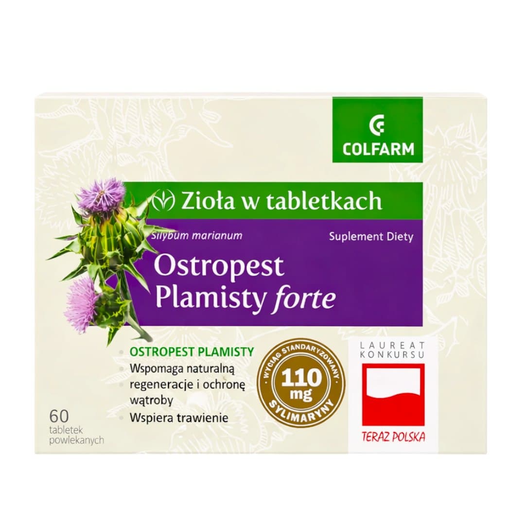 Colfarm - Ostropest Plamisty forte, 120 kapslar – Colfarm förpackning