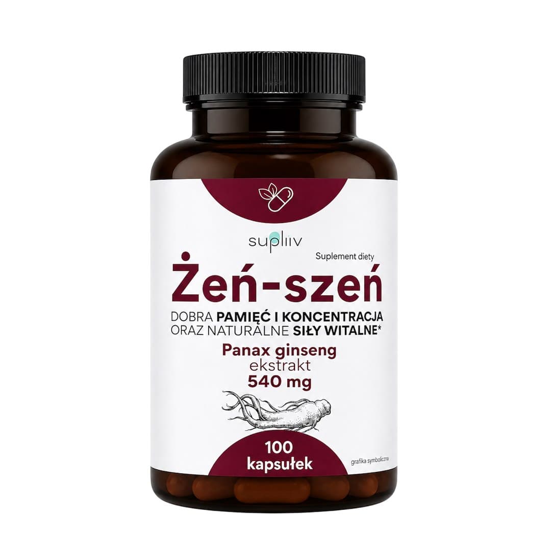 Supliiv - Ginseng Panax Extract - 100 Caps – Supliiv förpackning