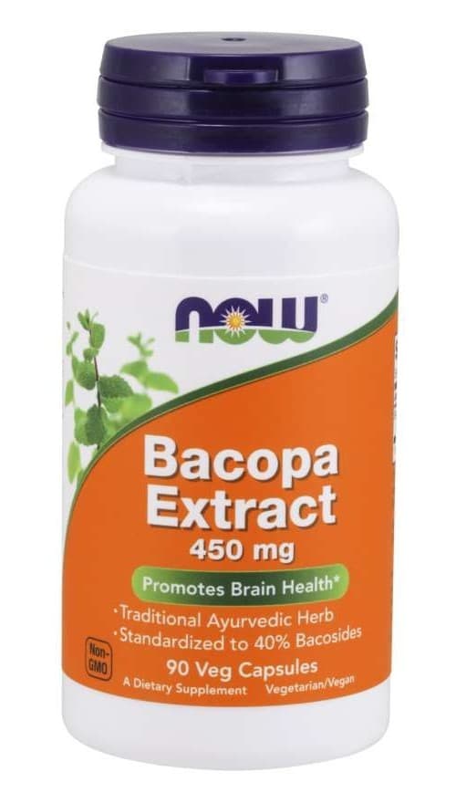 NOW Foods Bacopa Extract 450 mg Capsules – NOW Foods packaging