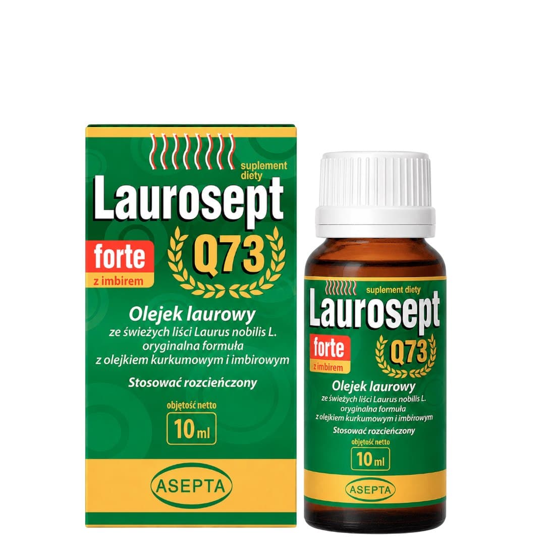 Asepta - Laurel Oil + Turmeric & Ginger Oil 10ml – Asepta förpackning