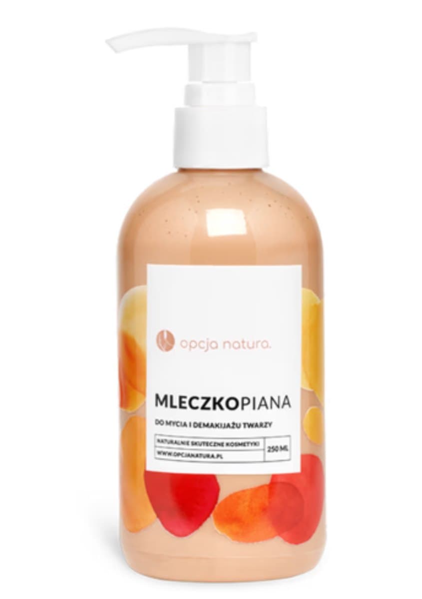 Opcja Natura - Mleczko do oczyszczania i demakijażu - 250ml – Opcja Natura opakowanie