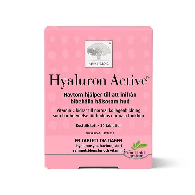 Skin Care Hyaluron Active 30 comprimidos | New Nordic – New Nordic embalagem