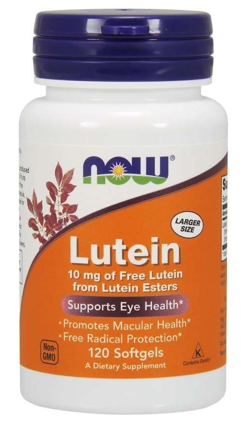 NOW Foods - Lutéine 20 mg, capsules végétariennes – NOW Foods packaging