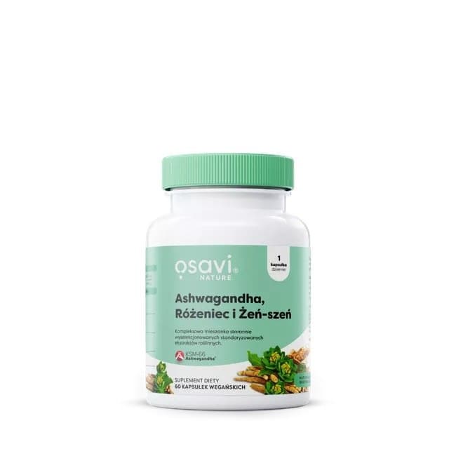 Osavi - Ashwagandha, Ginseng och Gotu Kola - 60 kapslar