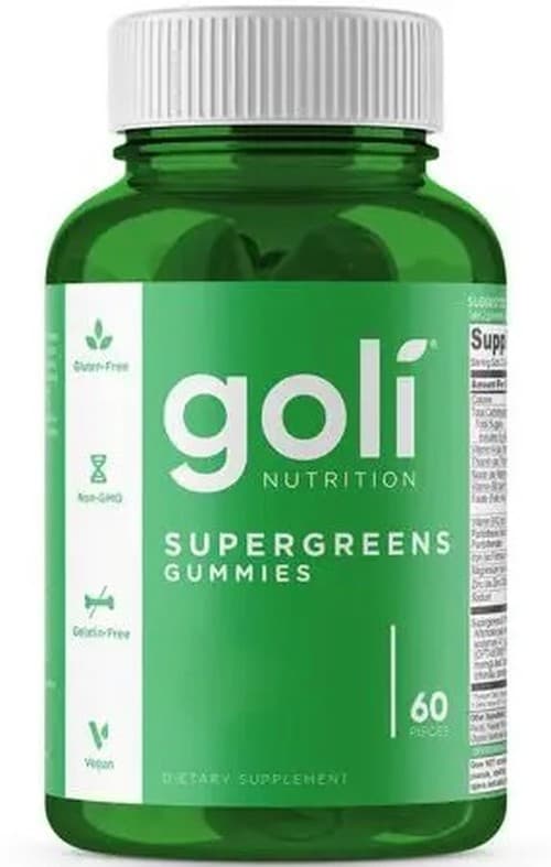 Goli Nutrition Supergreens - 60 Gummies – Goli Nutrition packaging