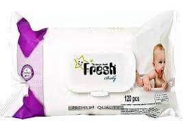 Fresh Baby - Baby Wipes - 120 pieces – Fresh Baby förpackning